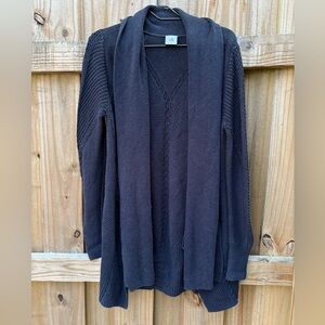 Cabi Size M Navy Countryside Oversized Cable Knit Duster Cardigan Sweater